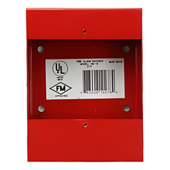 Caja de montaje superficial para estación manual de alarma direccionable Fire-Lite BG-10LX y BG-12LX