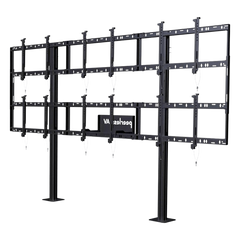 Soporte Modular para Video Wall Pedestal / Configuración 3x2 / Para Pantallas 46" a 55" / Hasta 5" de Profundidad (127 mm) / Ajuste Sin Herramientas / 8 Puntos de Alineación / Estructura de Aluminio / Compatibilidad VESA 200x2