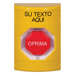 Botón de Texto Personalizado en Español, Girar para restablecer