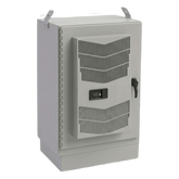 Gabinete para Exterior Tipo 4X de 22 UR / Aluminio Soldado / 1270 x 762 x 508 mm (50 x 30 x 20 in) / Exterior IP66 / Montaje Almohadilla / Aire de Precisión / Gris RAL 7035