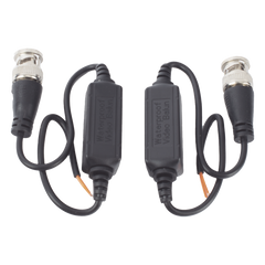 Kit de Transceptores (Baluns) para EXTERIOR TurboHD Hasta 4K HD-TVI / HD-CVI / AHD / CVBS / COAXITRON / AUDIO POR COAXITRON / Menu OSD / CONECTORES 100% COBRE / Con Cable RF Blindado. Distancia de hasta 200 m en 4K. Calidad PREMIUM