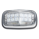Luz de advertencia 8 X 4", Color Rojo / Claro, IP67, SAE, Ideal para Ambulancias