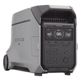 Estación de Energía Portátil DELTA PRO3 / 4096Wh Litio LFP / 5 AC 4000W (8000W Pico) / 2 USB-C 100W / Capacidad para Aumentar Respaldo / Cargador de Coche 10A a 12.6V / Conectividad WiFi y Bluetooth (App) / Carga Solar 2600W Max. (2 P