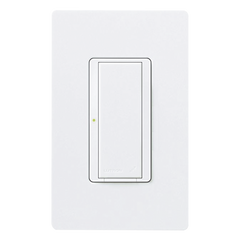 Interruptor de pared on/off para sistema RadioRA 2, doble voltaje 120/277 V, 8 A en iluminación y motores de 1/10 HP (3 A), dos hilos sin cable neutro, unipolar o multilocalización