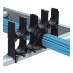 Espaciador de Cables de Nylon 6.6, Con 1 Espacio de 1.25 in (31.8 mm) de Diámetro, Color Negro, 1 Pieza