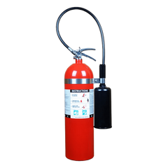 Extintor de dióxido de carbono CO2, para fuegos clase B y C, listado UL, 15 lb (6.8 kg).