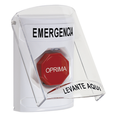Botón Multipropósito, Emergencia, Reset Con Llave, Español, Tapa De Policarbonato, 2 Relevadores forma C, Interior