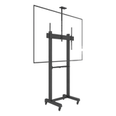 Montaje de Piso Móvil para Pantallas de 65 in a 100 in | vesa 100 x 100 hasta 1000 x 600 | carga maxima soportada 120kg| Fabricado en aluminio y acero