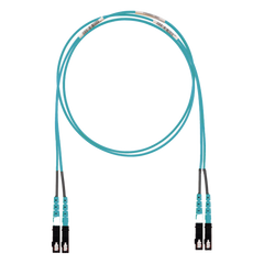 Jumper de Fibra Optica Multimodo 50/125 OM3, SC-SC Duplex, LSZH (Cero Halógenos), Color Aqua, 8 Metros (26.25 Pies)