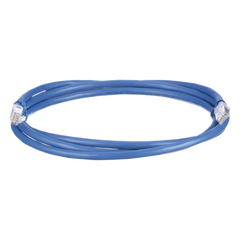 Cable de Parcheo UTP, Cat6A, 24 AWG, CM, Color Azul, 2 Metros (6.56 Pies).