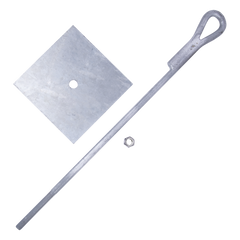Ancla para Retenida para Muro con Ojo de Llave Galvanizado por Inmersión en Caliente (Requiere Placa Igualadora).