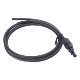 Cable Fotovoltaico 1.5 m, Negro, Calibre 10 AWG con Terminal MC4-H en un Extremo