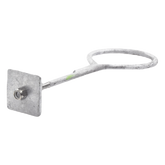 Ancla con Aro, largo: 40 cm. de 1/2" de espesor para Losa o Pared. Galvanizado por Inmersión.