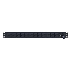 PDU Básico Para Distribución de Energía, Con 12 Tomas NEMA 5-15R Traseras, 1UR, 15 Amp, 120 Vca