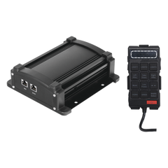 Sirena Vehicular de 100W de Potencia Con Controlador Unimando, Micrófono, Control de Tonos y Patrones de destello de Barras de Luces Serie X67 / X75