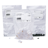 Plug RJ45 Cat6, Para Cable UTP Calibre 23 a 26 AWG, Chapado en Oro de 50 Micras, Bolsa con 50 Piezas