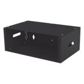 Gabinete para Montaje en Pared liviano, 4 Unidades de rack, Profundidad máxima de trabajo 250 mm, Se envía el Gabinete Armado.