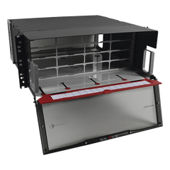 Distribuidor de Fibra Óptica de Alta Densidad LigthVerse *Pro* Para Rack de 48.26 cm (19 Pulgadas), Acepta 16 Placas Plug and Play, Hasta 384 Fibras, 4 UR