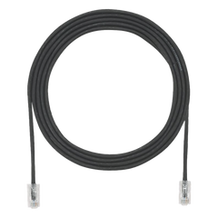 Cable de Parcheo UTP Cat6A, CM/LSZH, Diámetro Reducido (28AWG), Color Negro, 1.52 Metros (5 Pies)