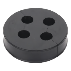 Inserto de Caucho de 4" Con Cuatro Orificios para Cable de 3/8 in
