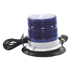 Baliza led pulso, 12-24vdc, 11 patrones de flash, montaje de imán de vacío, azul