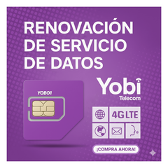 Renovación de plan anual de servicio de 1GB para SIM Yobi (No incluye SIM)