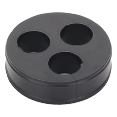 Inserto de Caucho de 4" Con Tres Orificios para Cable de 7/8 in