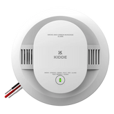 Alarma combinada de humo y monóxido de carbono, cableada a 120V CA con respaldo de batería AA, interconectable