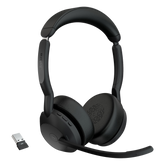 Diadema / Auricular Jabra Evolve2 55 Stereo / Bluetooth 5.2 + USB-A / Cancelación Activa de Ruido / 18h Batería (25599-999-999)