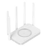 Router ONU GPON/EPON Wi-Fi 6 / 3000 Mbps (2.4 GHz + 5 GHz) / Puerto PON SC/UPC / 4 Puertos Gigabit LAN/WAN / Puerto USB 2.0 / 5 Antenas Externas / Mesh / 192 Clientes
