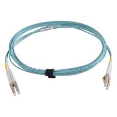Jumper de Fibra Óptica Multimodo 50/125 XGLO OM3, LC-LC Duplex, OFNR, Color Aqua, 3 Metros (9.84 Pies)