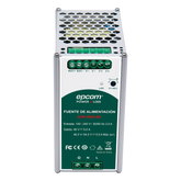 Fuente de Alimentación Industrial | Tipo DIN RIEL | 48 VCC | 5 A | Capacidad de baterías de respaldo