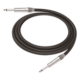 Cable de Audio | Plug 1/4 in a Plug 1/4 in Mono | Carcasa Cromada | Conectores Seetronic | Ideal para Instrumentos | Longitud 3m