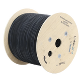 Carrete de 2 km de Fibra Óptica Aérea Tipo Drop Redonda (Figura 0) G.657A2, Monomodo, 1 Hilo, Forro de 3 mm