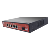 Controlador Solar de 15A con Switch PoE / 1 Puerto Gigabit PoE 802.3 bt / 2 Puertos PoE 802.3 af/at / 2 Puertos PoE Pasivo 24/48 Vcc / 1 Puerto SFP / No administrable