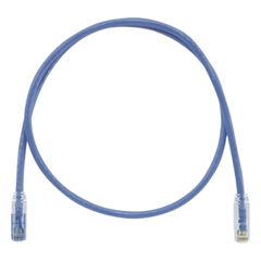 Cable de Parcheo TX6 Llaveado Azul, UTP Cat6, 24 AWG, CM, Color Azul, 0.91 Metros (3 Pies)