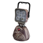Luz de Trabajo Recargable de 5 LED, 650 Lumenes, Color Beige Camuflaje, Base Magnetica