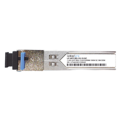 Transceptores Ópticos Bidireccionales SFP (Mini-Gbic) / Monomodo 1310 & 1550 nm / 1.25 Gbps / 1000BASE-BX / Conector SC/UPC Simplex / DDM / Hasta 10 km / 2 Piezas