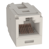 Módulo Acoplador RJ45 a RJ45, Mini-Com, Categoría 6, Color Blanco Mate