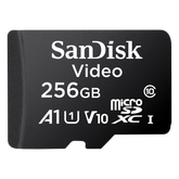 Memoria microSD SanDisk 256GB / Alta Resistencia / Videovigilancia / Clase 10
