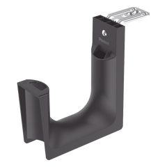 Sujetador STRONGHOLD tipo J (J-Hook), Con Soporte para Montaje en Techo, Para 180 Cables Cat6, Nylon 6.6, Color Negro, 10 piezas