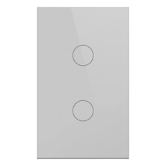 Apagador Inteligente ZigBee / 2 Gang / 800 W por Circuito / 100-250 V / Vidrio Templado / Cable Neutro Opcional / Control por App y Voz vía Hub