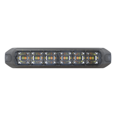 Luz Auxiliar Moldeable de 12 LED, Rojo/Claro, Lente Transparente, SAE