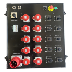 Controlador de Polipastos 10 Vías | Control Directo Trifásico 110V | Rack Touring Grade