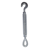 Tensor de 3/8" x 6" Acero Forjado OJO-GANCHO Galv. Inmersión en Caliente (Carga Max. 1000 lbs).
