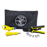 Kit de Instalación de cable UTP con Estuche (Desforrador + Ponchadora + Ponchadora 110).