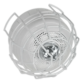 Protector De Rejilla Anti Vandalismo Y Golpes Accidentales, Color Blanco, Para Sirenas/Estrobos/Bocinas System Sensor, Montaje en Superficie en Techo, 8.55"Altox8.55"Anchox6.23"Profundidad