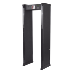 Arco Detector de Metales de 6 Zonas para Intemperie con Anclaje para Fijarse al Piso. Incluye Sensor IR para evitar falsas Alarmas / Certificado por la Administración Federal de Aviación de EE. UU. (FAA)