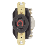 Receptáculo con Bloqueo de Media Vuelta Industrial 20 A 125/250 V CA / 3 Polos 4 Hilos / Nema L14-20R.