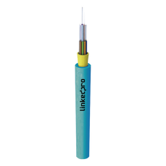 Cable de Fibra Óptica Multimodo OM4 50/125, 6 Hilos, para Interior, Tight Buffer 900µm, OFNR Riser, Dieléctrica, Precio Por Metro, (Hasta 2000 Metros en un Solo Tramo de Cable)